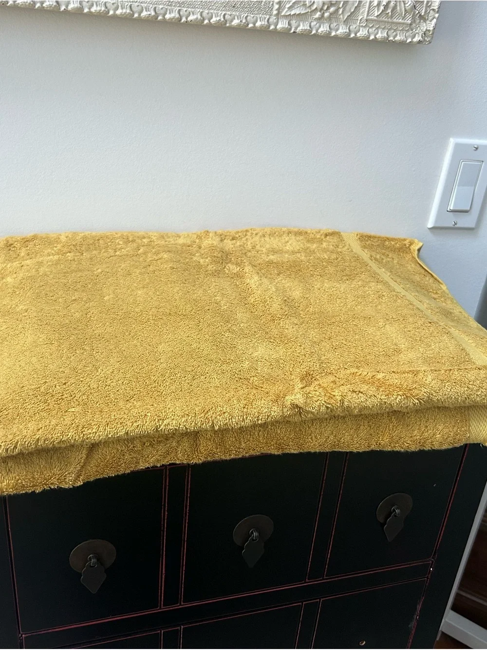 Fieldcrest Towels Vintage Golden Gold Color Cotton 1 Bath Towel & 1 Hand Towel